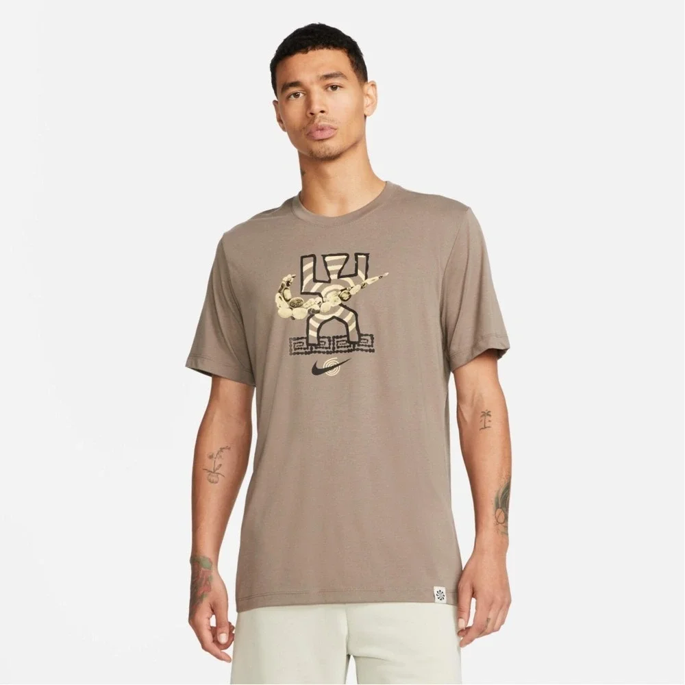 Nike Men's Dri-Fit T-Shirt Training‎ Activewear Basketball Performance, Grey